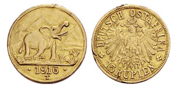 15 Rupee Afrique orientale allemande (1885-1919) Or 