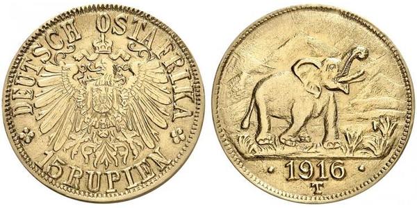 15 Rupee Afrique orientale allemande (1885-1919) Or 