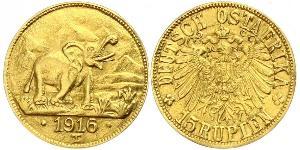 15 Rupee Africa Orientale Tedesca (1885-1919) Oro 