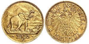 15 Rupee Africa Orientale Tedesca (1885-1919) Oro 