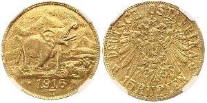 15 Rupee Africa Orientale Tedesca (1885-1919) Oro 