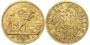 15 Rupee Africa Orientale Tedesca (1885-1919) Oro 