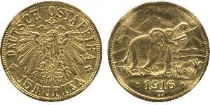 15 Rupee Africa Orientale Tedesca (1885-1919) Oro 