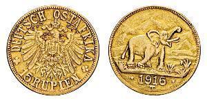 15 Rupee Africa Orientale Tedesca (1885-1919) Oro 