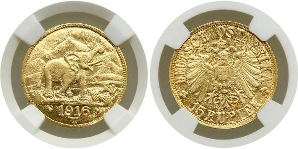15 Rupee Africa Orientale Tedesca (1885-1919) Oro 