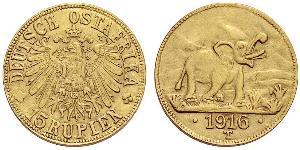 15 Rupee África Oriental Alemana (1885-1919) Oro 