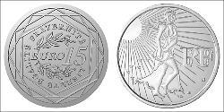 15 Євро French Fifth Republic (1958 - ) Срібло 