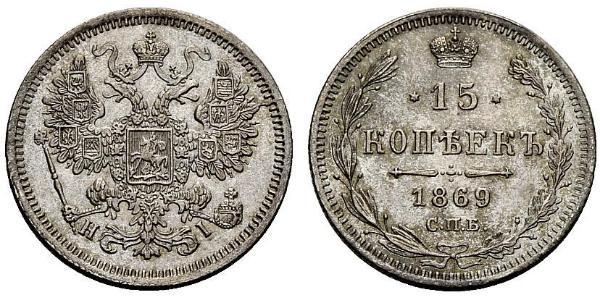 15 Копійка Російська імперія (1720-1917) Срібло Микола II (1868-1918)