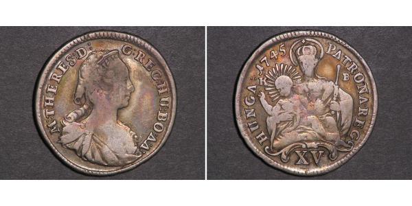 15 Крейцер Королiвство Угорщина (1000-1918) Срібло Maria Theresa of Austria (1717 - 1780)