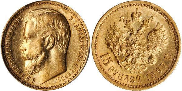 15 Рубль Российская империя (1720-1917) Золото Николай II (1868-1918)