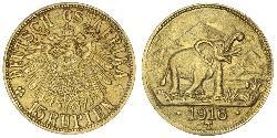15 Rupee África Oriental Alemana (1885-1919) Oro 