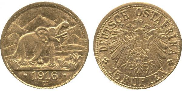 15 Рупія Німецька Східна Африка (1885-1919) Золото 