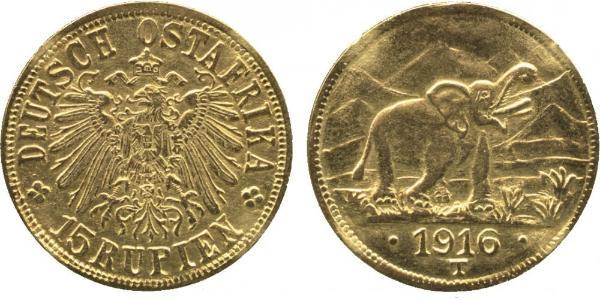 15 Рупія Німецька Східна Африка (1885-1919) Золото 