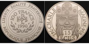 15 Экю / 100 Франк Франція Срібло 