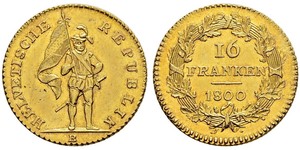 16 Franc Schweiz Gold 