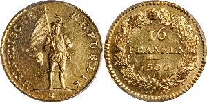 16 Franc Schweiz Gold 