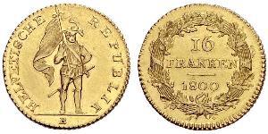 16 Franc Switzerland Gold 