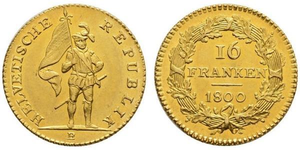 16 Franc Switzerland Gold 