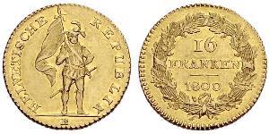 16 Franc Svizzera Oro 