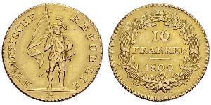 16 Franc Svizzera Oro 