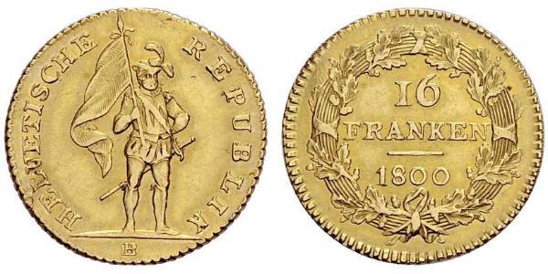 16 Franc 瑞士 金 