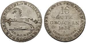 16 Groschen Hannover Argento Guglielmo IV (1765-1837)