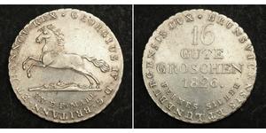 16 Groschen Hannover Plata Guillermo IV (1765-1837)