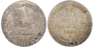 16 Groschen Hannover Plata Guillermo IV (1765-1837)