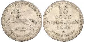 16 Groschen Hannover Plata Guillermo IV (1765-1837)