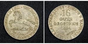 16 Groschen Hannover Plata Guillermo IV (1765-1837)