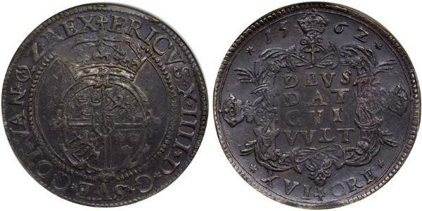 16 Ore Sweden Silver Eric XIV of Sweden (1533 - 1577)