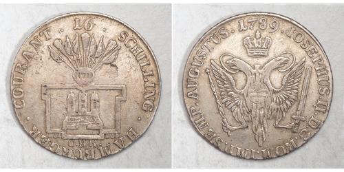 16 Shilling Hamburgo Plata Joseph II, Holy Roman Emperor  (1741 - 1790)
