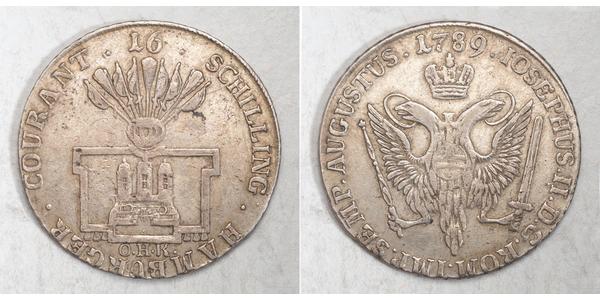 16 Shilling 汉堡 銀 约瑟夫二世 (神圣罗马帝国) (1741 - 1790)