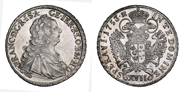 17 Kreuzer 奥地利历史 (1156 - 1806) Billon 弗朗茨一世 (神圣罗马帝国) (1708 - 1765)