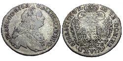 17 Крейцер Австрія Срібло (билон) Francis I, Holy Roman Emperor (1708-1765)