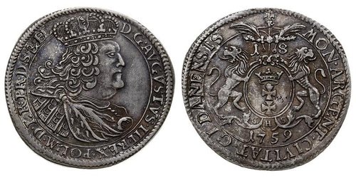 18 Grosh Gdansk (1454-1793) Plata 