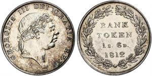 18 Penny Regno Unito di Gran Bretagna e Irlanda (1801-1922) Argento Giorgio III (1738-1820)