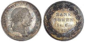 18 Penny Regno Unito di Gran Bretagna e Irlanda (1801-1922) Argento Giorgio III (1738-1820)
