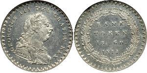 18 Penny Regno Unito di Gran Bretagna e Irlanda (1801-1922) Argento Giorgio III (1738-1820)