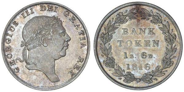 18 Penny Regno Unito di Gran Bretagna e Irlanda (1801-1922) Argento Giorgio III (1738-1820)