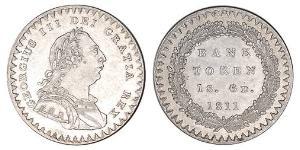 18 Penny Vereinigtes Königreich von Großbritannien und Irland (1801-1922) Silber Georg III (1738-1820)