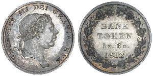 18 Penny Vereinigtes Königreich von Großbritannien und Irland (1801-1922) Silber Georg III (1738-1820)