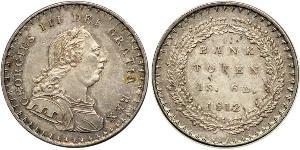 18 Penny Vereinigtes Königreich von Großbritannien und Irland (1801-1922) Silber Georg III (1738-1820)