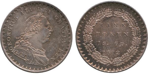 18 Penny Vereinigtes Königreich von Großbritannien und Irland (1801-1922) Silber Georg III (1738-1820)