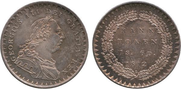18 Penny 大不列颠及爱尔兰联合王国 (1801 - 1922) 銀 喬治三世 (1738-1820)