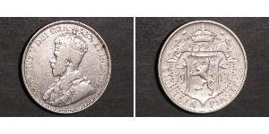 18 Piastre British Cyprus (1878 - 1960) Argento Giorgio V (1865-1936)