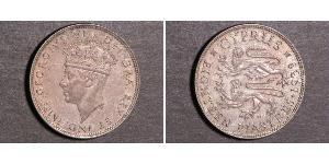 18 Piastre British Cyprus (1914–1960) Silver George VI (1895-1952)