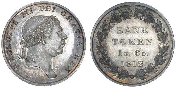 18 Пенни Соединённое королевство Великобритании и Ирландии (1801-1922) Серебро Георг III (1738-1820)