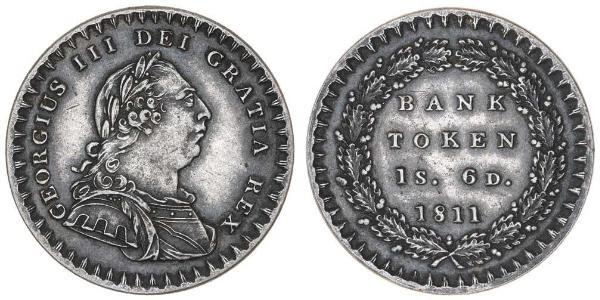 18 Пенни Соединённое королевство Великобритании и Ирландии (1801-1922) Серебро Георг III (1738-1820)