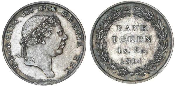 18 Пенни Соединённое королевство Великобритании и Ирландии (1801-1922) Серебро Георг III (1738-1820)